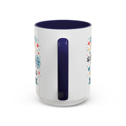 Personalized Dog Mug "Concerned Citizen" | Custom Pet Color Accent Mug with Dog Photo & Name | Funny Dog Lover Gift