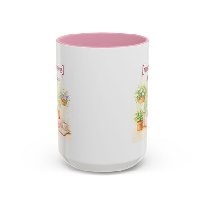 Personalized Name Cat Mug - Custom "Happy Place" Ceramic Mug for Cat Lovers