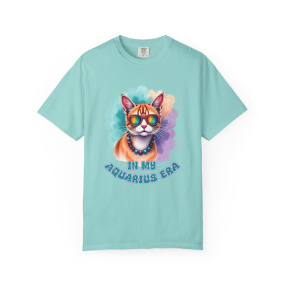 In My Aquarius Era – Rainbow Cat Vibes Tee