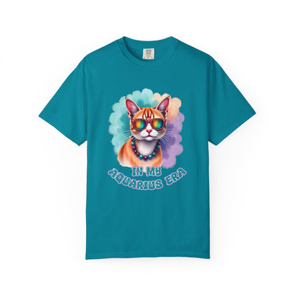 In My Aquarius Era – Rainbow Cat Vibes Tee