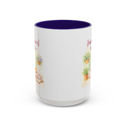 Personalized Name Cat Mug - Custom "Happy Place" Ceramic Mug for Cat Lovers