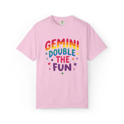 Gemini Double the Fun – Colorful Zodiac Shirt