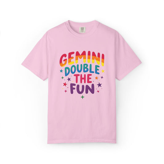 Gemini Double the Fun – Colorful Zodiac Shirt