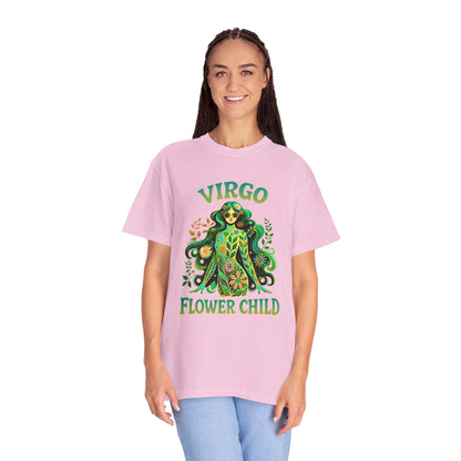 Virgo Flower Child – Vibrant Retro Zodiac Tee
