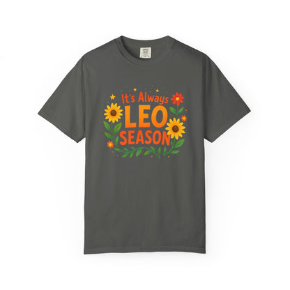 It’s Always Leo Season – Colorful Sunflower Aesthetic Tee