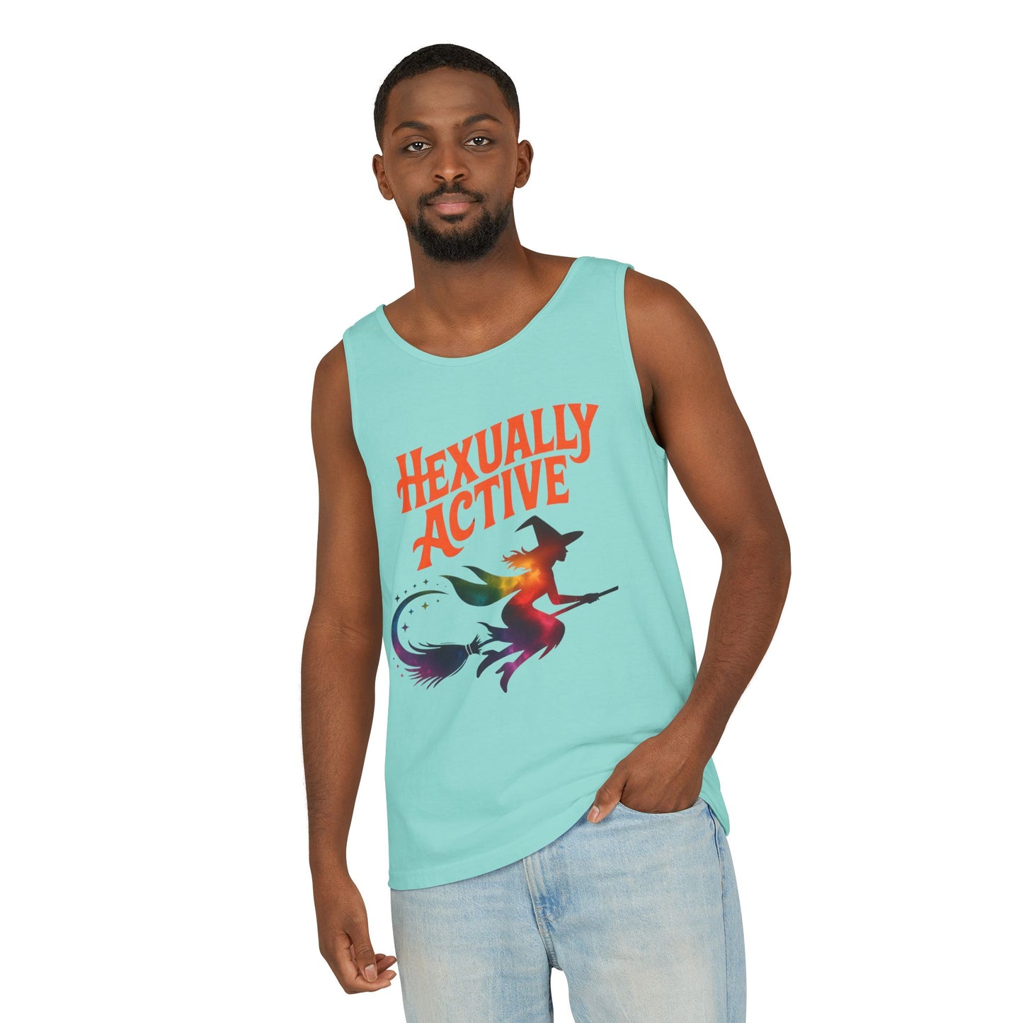 Hexually Active – Cheeky Rainbow Witch Tank