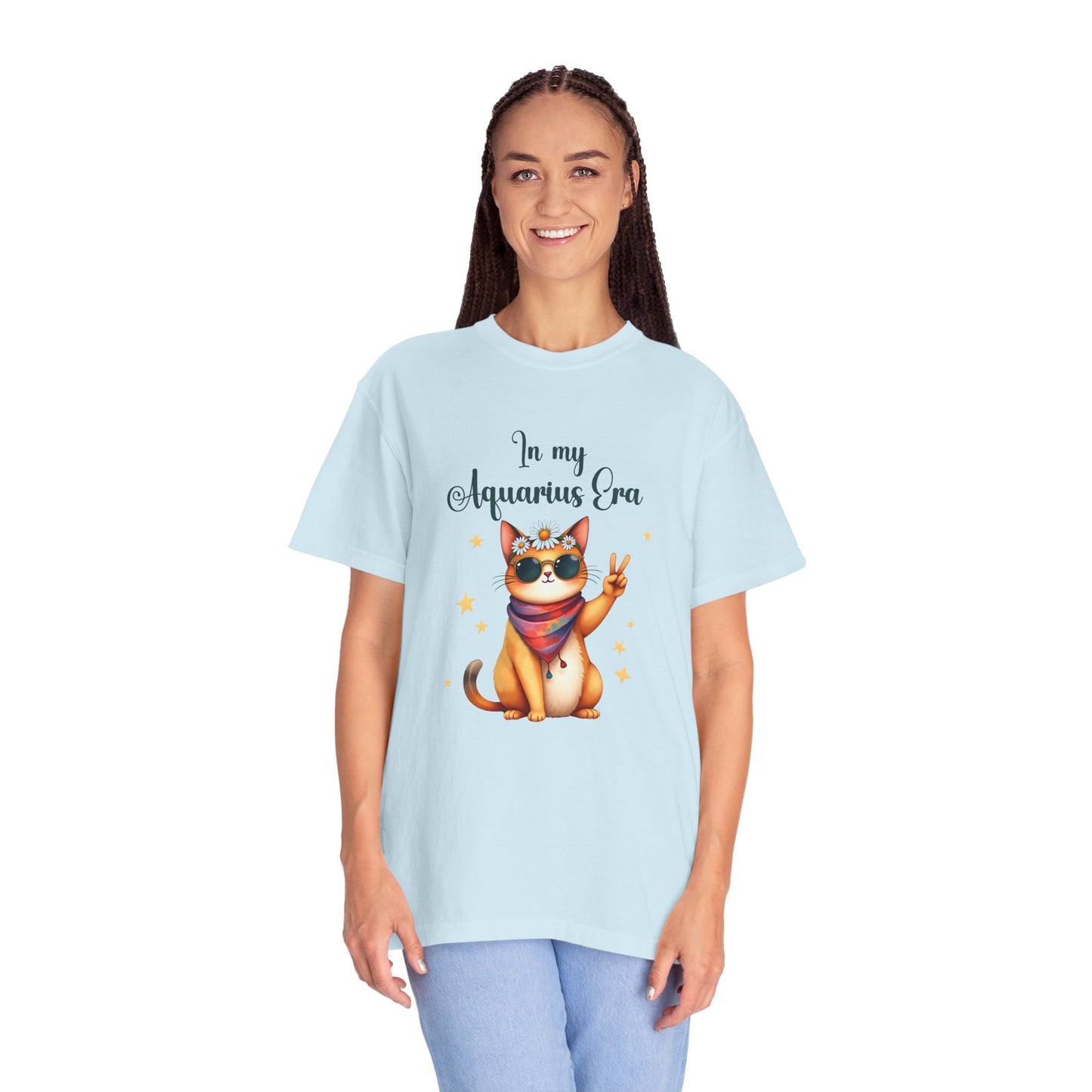 In My Aquarius Era Tee – Funny Zodiac Cat Shirt
