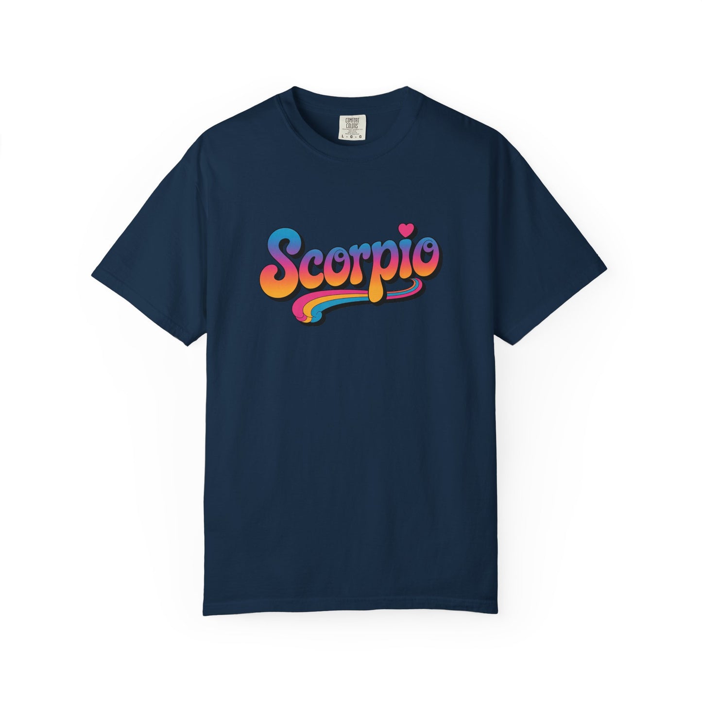 Scorpio Retro Groovy Tee – Multicolor Zodiac Shirt
