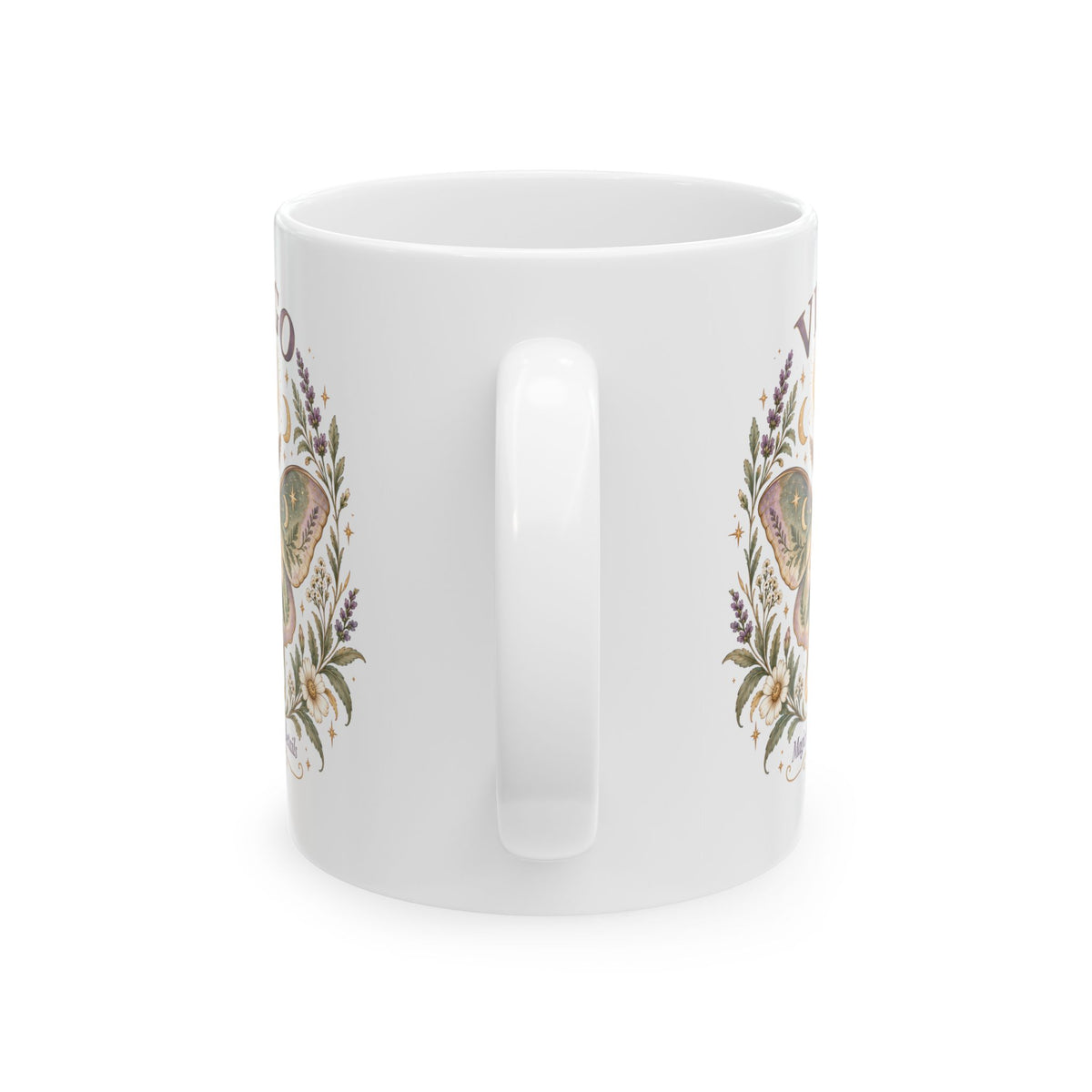 Celestial Moth Coffee Cup 11oz and 15oz | Virgo Zodiac Mug Gift