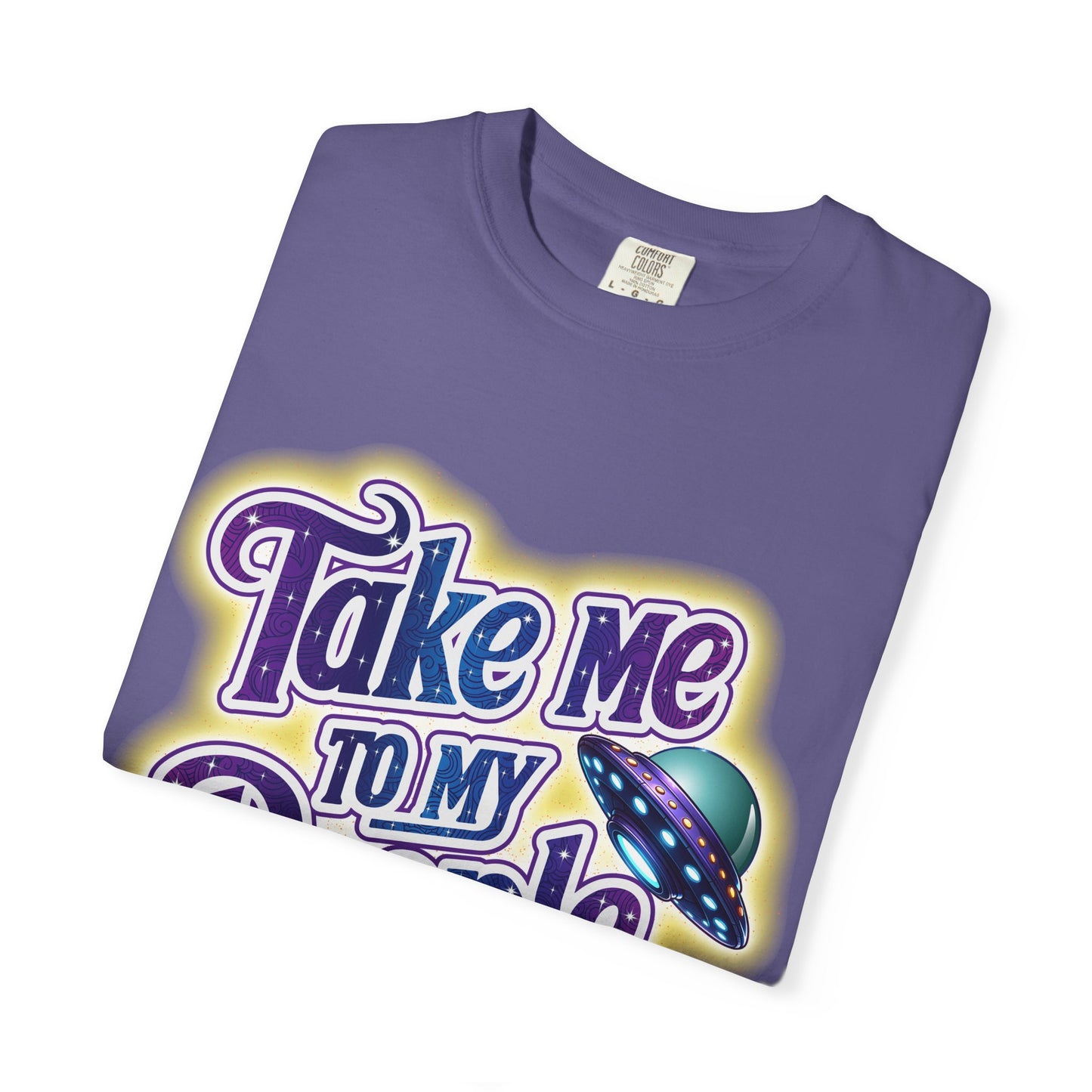 Take Me To My People Tee – Funny Retro UFO Shirt