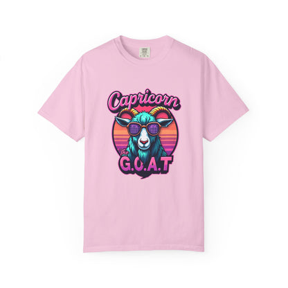 Capricorn The G.O.A.T – Vaporwave Retro Zodiac Tee