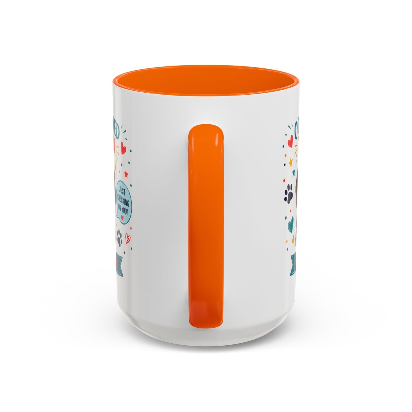 Personalized Dog Mug "Concerned Citizen" | Custom Pet Color Accent Mug with Dog Photo & Name | Funny Dog Lover Gift