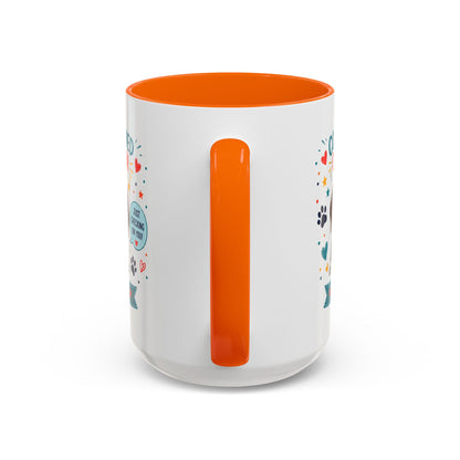 Personalized Dog Mug "Concerned Citizen" | Custom Pet Color Accent Mug with Dog Photo & Name | Funny Dog Lover Gift