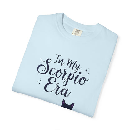In My Scorpio Era – Mystical Black Cat Tee for the Zodiac Baddie