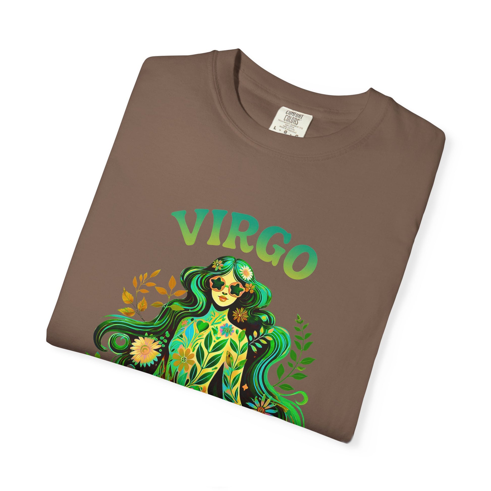 Virgo Flower Child – Vibrant Retro Zodiac Tee