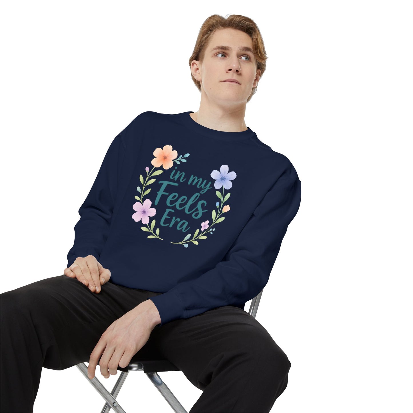 In My Feels Era Unisex Crewneck – Self-Love Empowering Comfort Colors Midweight Sweatshirt