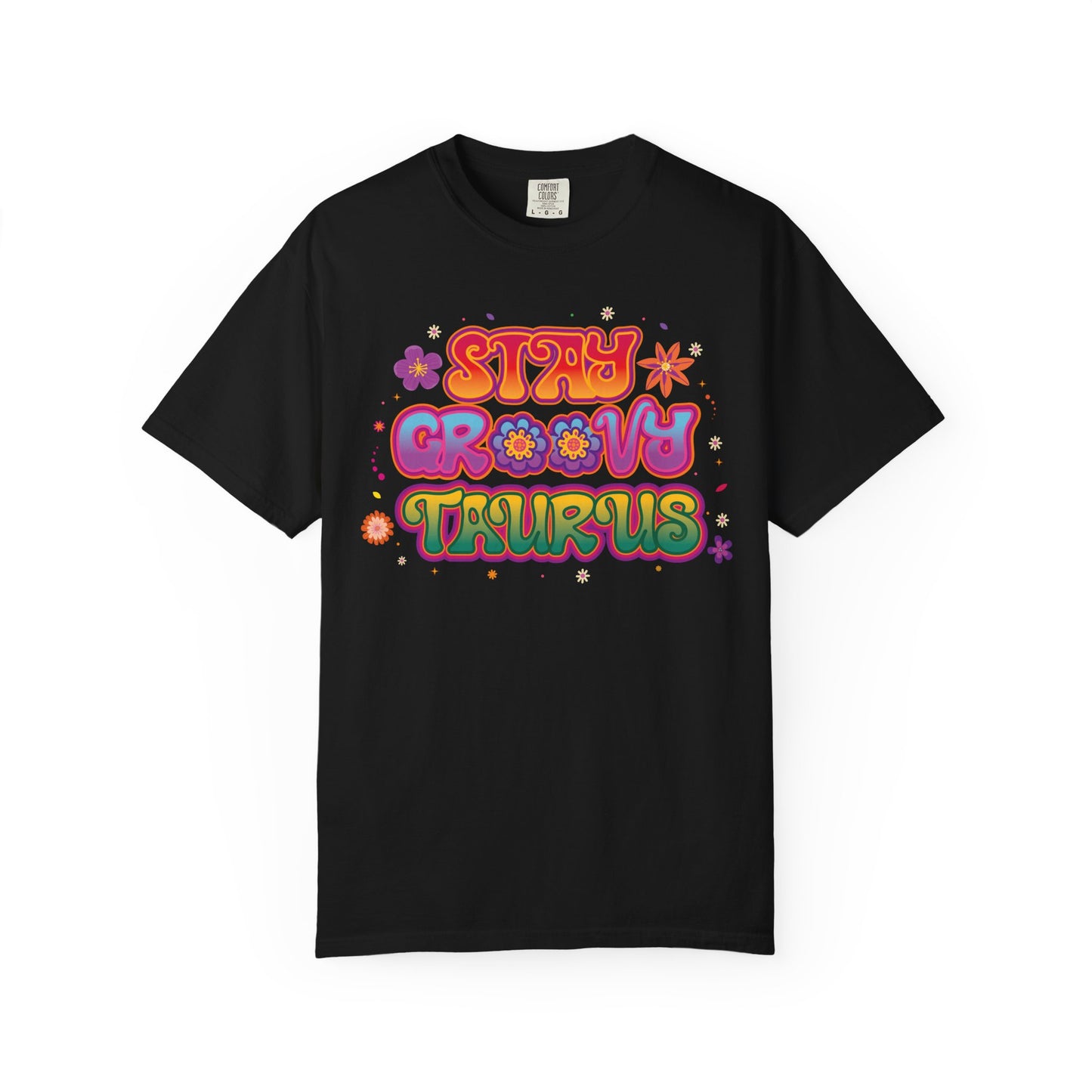 Stay Groovy Taurus  -  Vintage Retro Groovy Astrology Tee