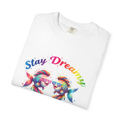 Stay Dreamy Pisces Tee – Rainbow Colorful Zodiac Shirt