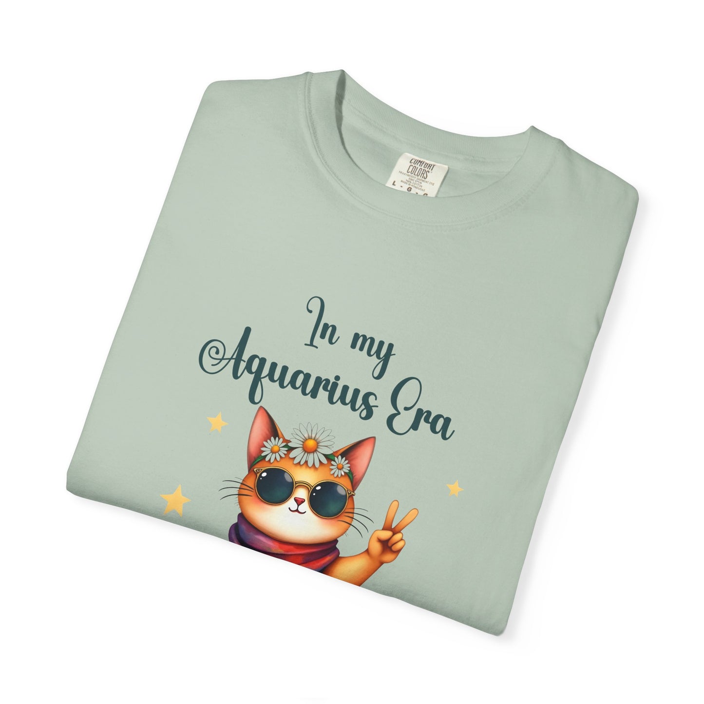 In My Aquarius Era Tee – Funny Zodiac Cat Shirt