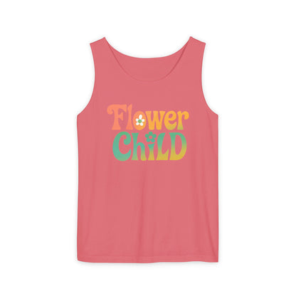 Flower Child - Boho Retro Style Sleeveless Tank (Unisex)