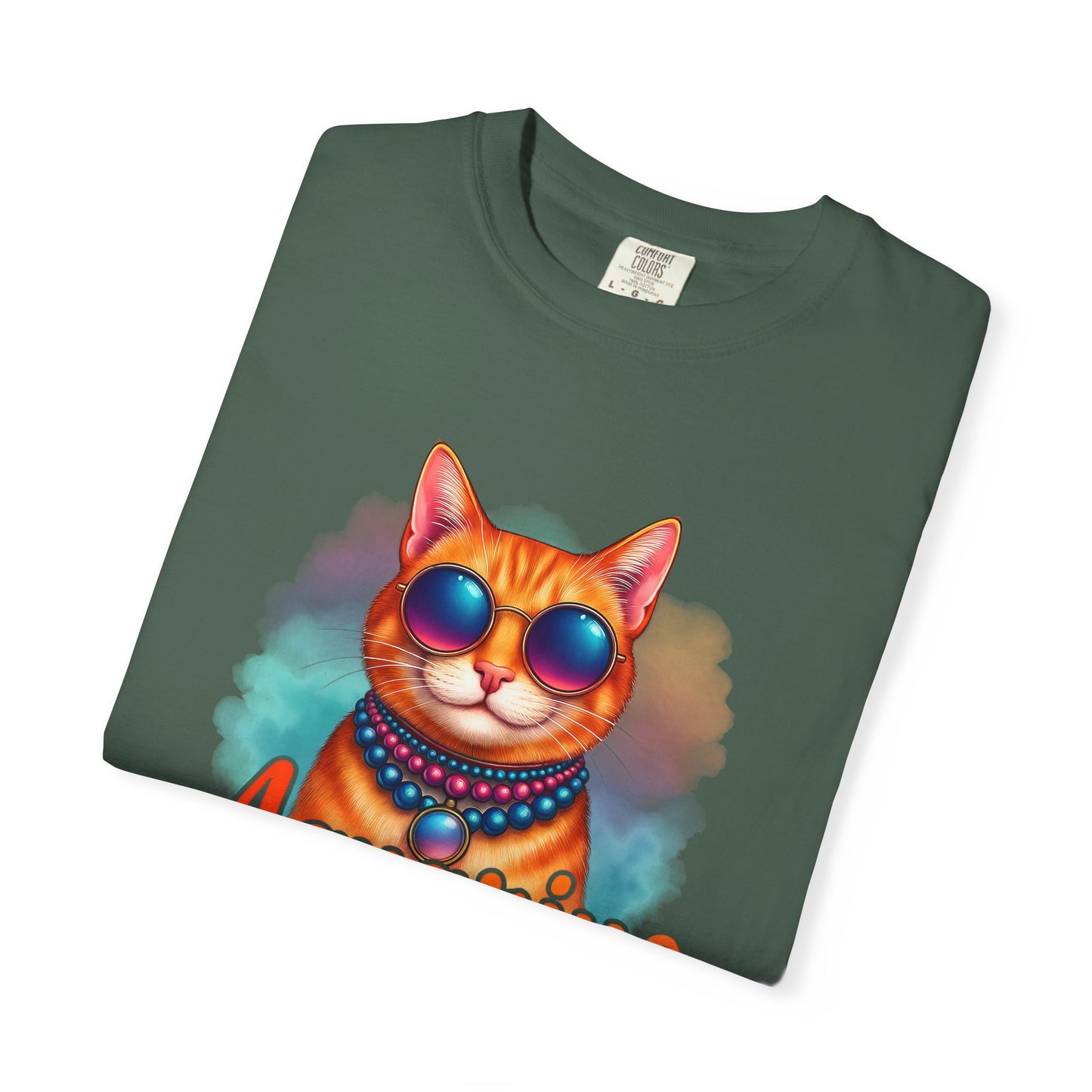Aquarius One Cool Cat – Funky Retro Zodiac Tee - Enchanted Sky