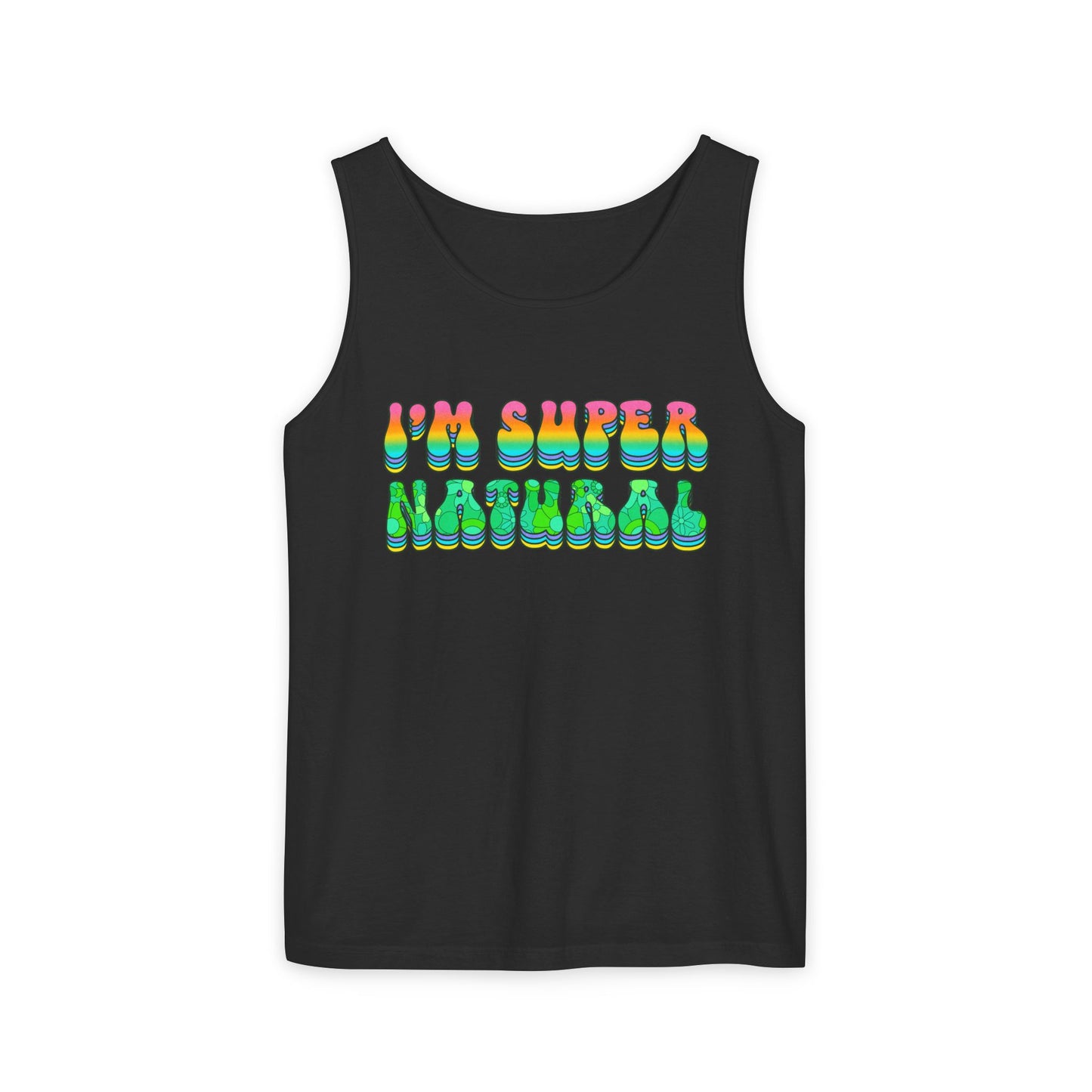 I'm Super Natural - Retro Affirmation virgo Tank Top (Unisex)