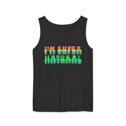I'm Super Natural - Retro Affirmation virgo Tank Top (Unisex)