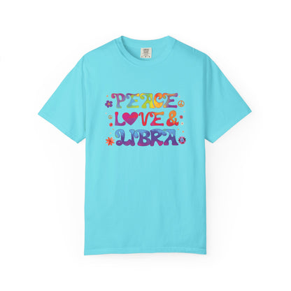 Peace Love & Libra – Groovy 70s-Inspired Zodiac Tee
