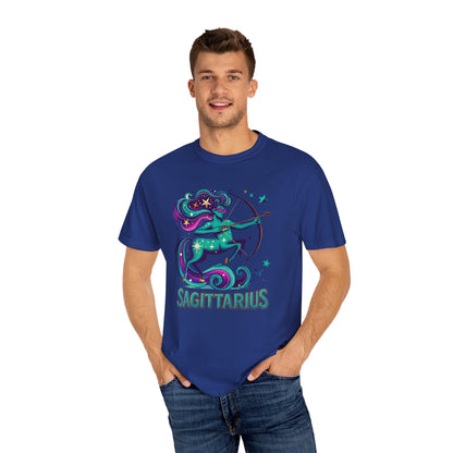 Sagittarius Retro Groovy Centaur -Colorful Zodiac Tee