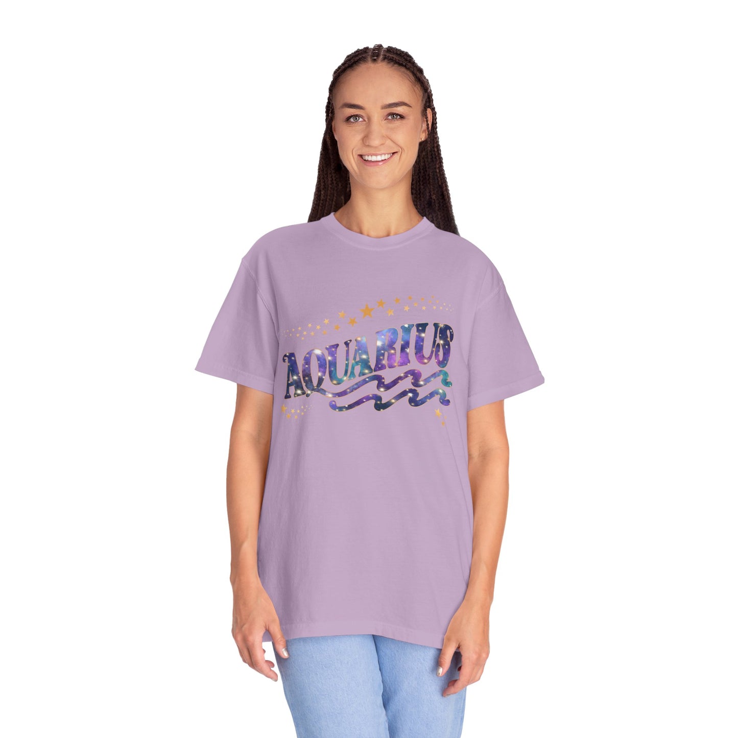 Aquarius Tee – Colorful Cosmic Zodiac Shirt