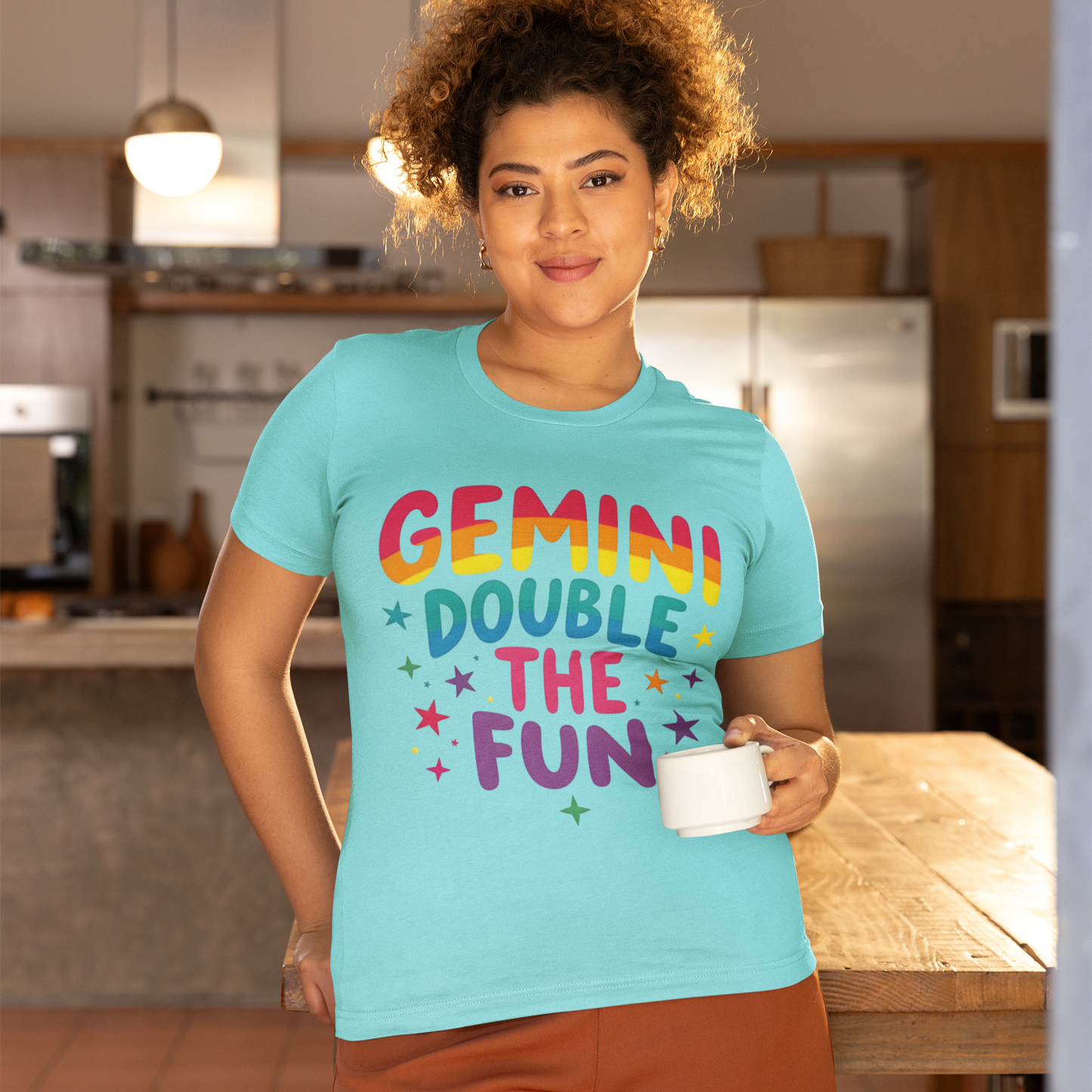 Gemini Double the Fun – Colorful Zodiac Shirt