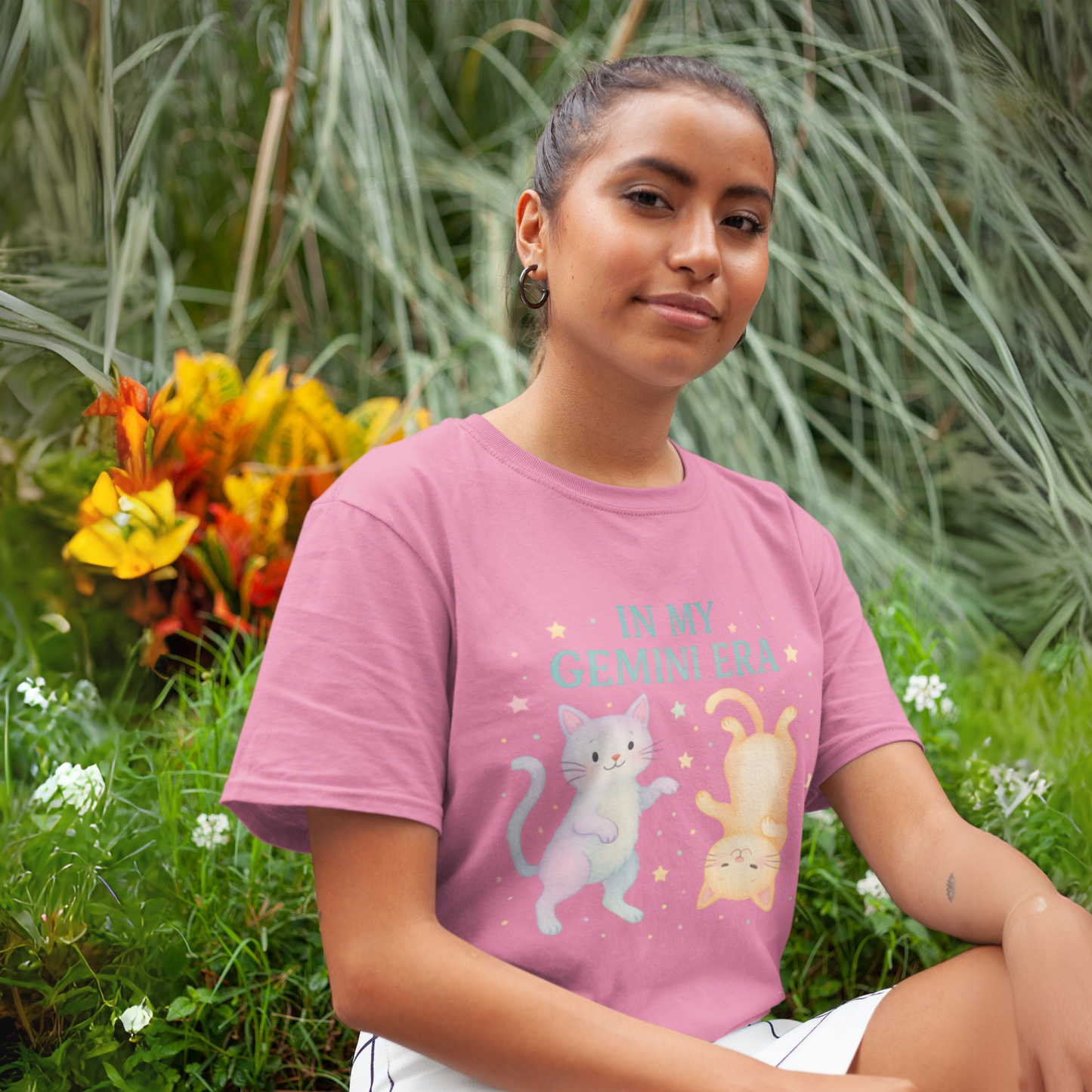 In My Gemini Era Tee – Playful Funny Cats Zodiac Shirt