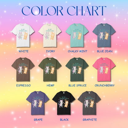 In My Gemini Era Tee – Playful Funny Cats Zodiac Shirt