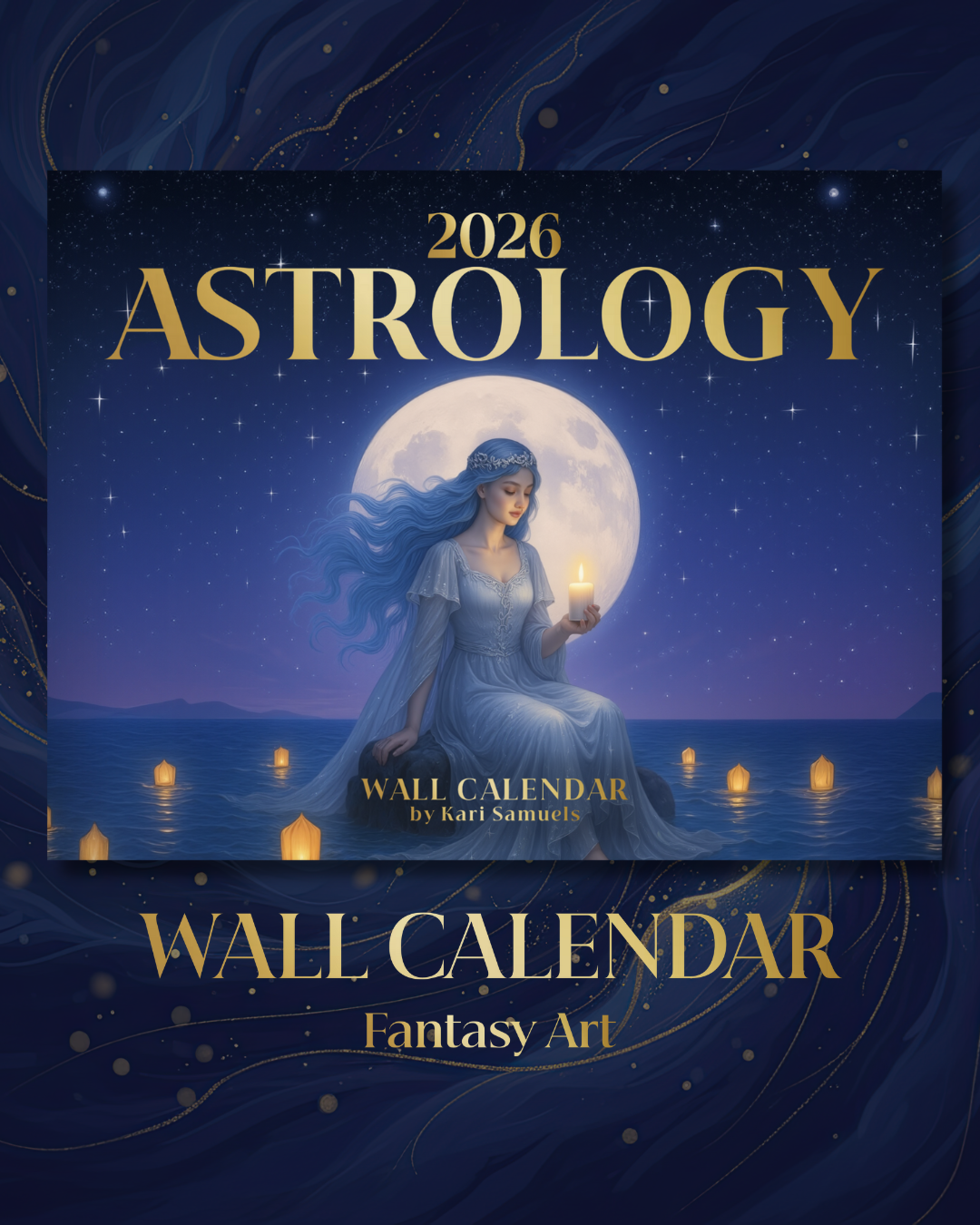 2026 Astrology Goddess Art Wall Calendar