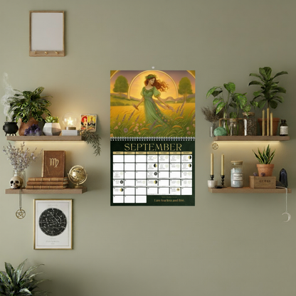 2026 Astrology - Art Nouveau Goddess Wall Calendar