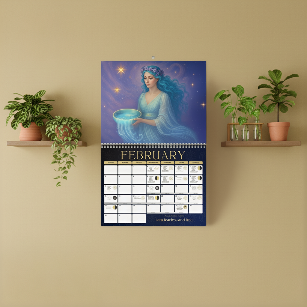 2026 Astrology Goddess Art Wall Calendar