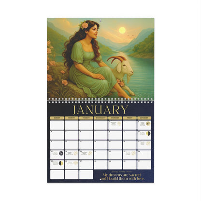 2026 Astrology Goddess Art Wall Calendar