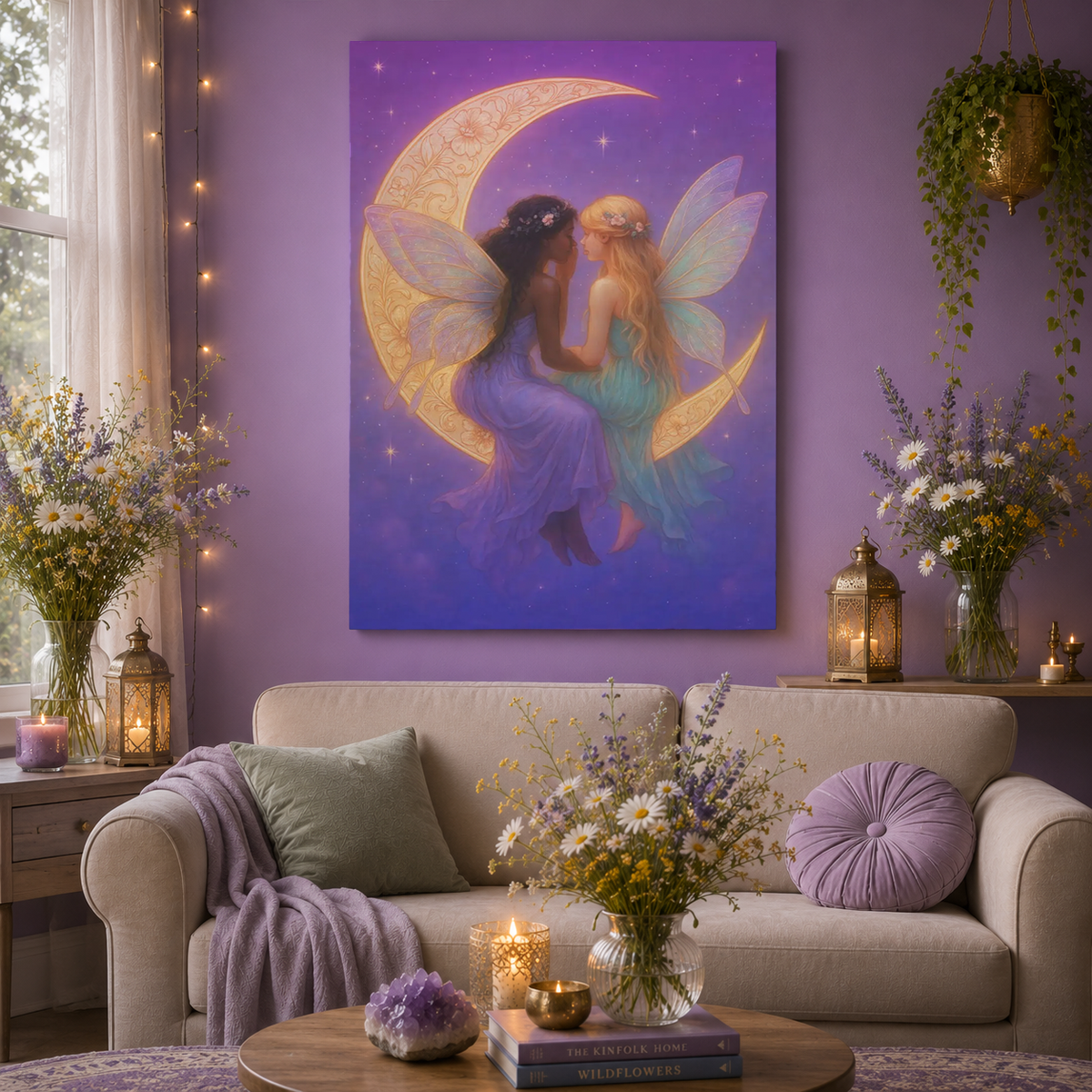 Fairy Secrets – Whimsical Whispers Wall Art on Eco-Friendly Canvas