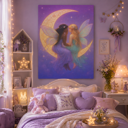 Fairy Secrets – Whimsical Whispers Wall Art on Eco-Friendly Canvas