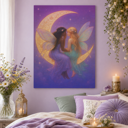 Fairy Secrets – Whimsical Whispers Wall Art on Eco-Friendly Canvas