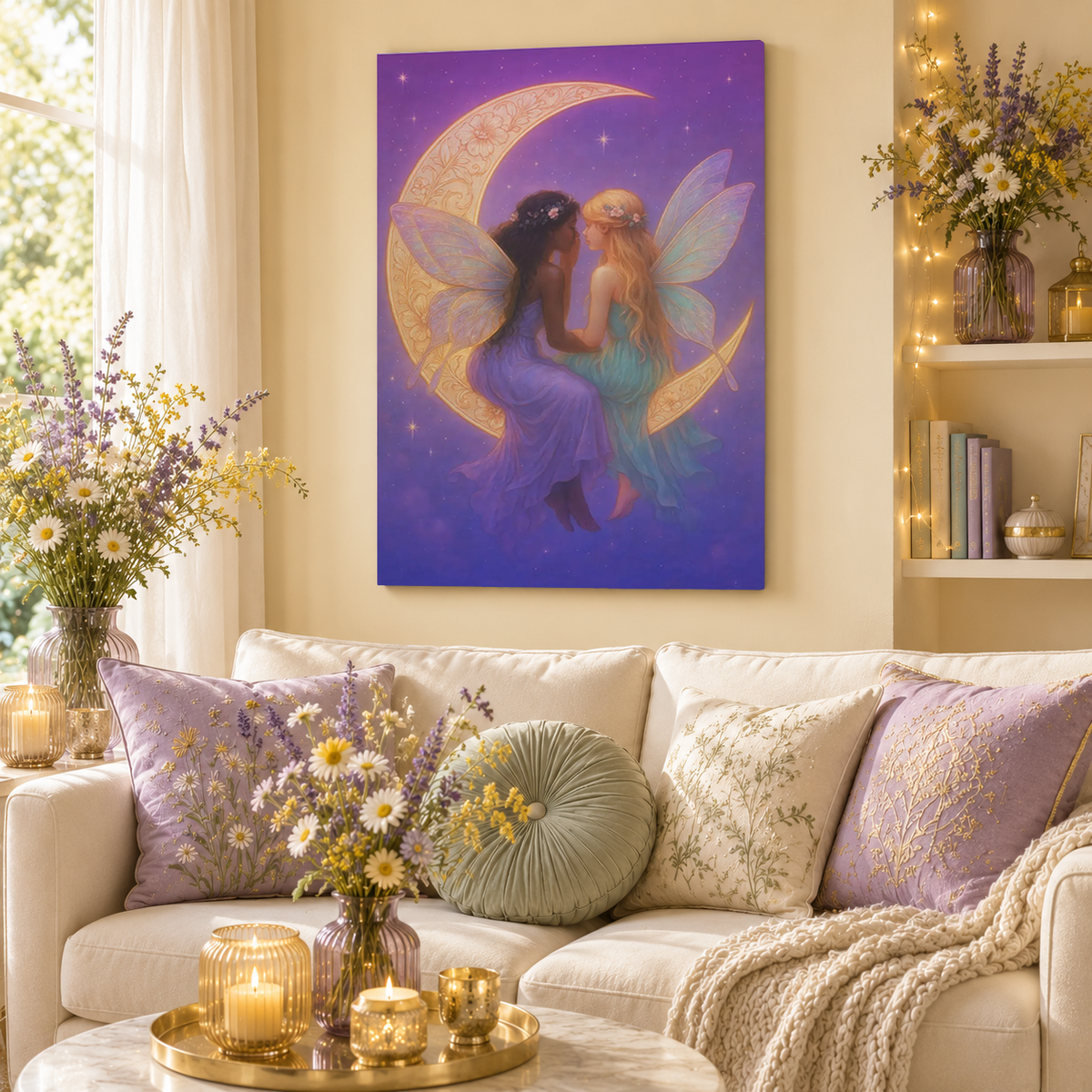 Fairy Secrets – Whimsical Whispers Wall Art on Eco-Friendly Canvas