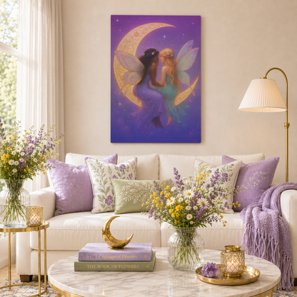 Fairy Secrets – Whimsical Whispers Wall Art on Eco-Friendly Canvas