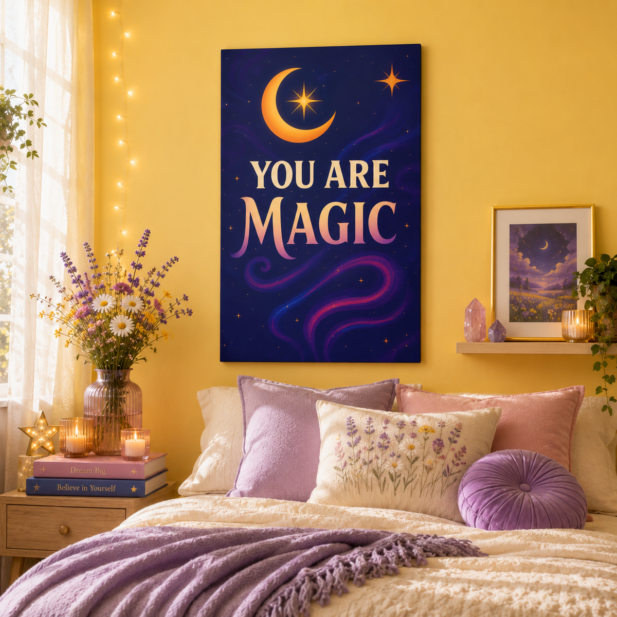 You Are Magic – Luminous Affirmation Canvas Wall Art