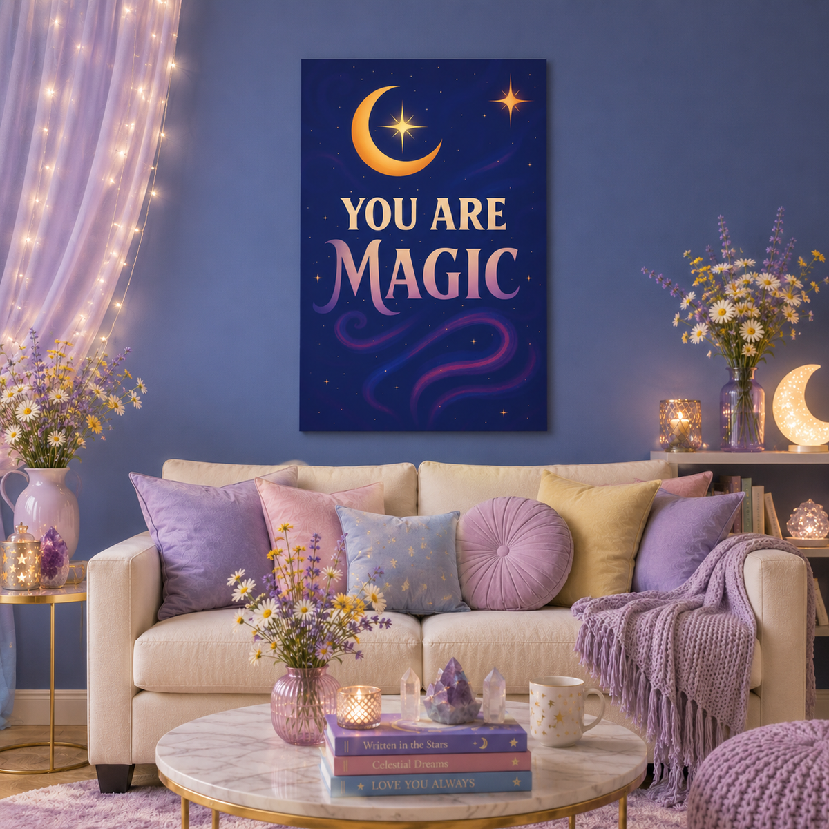 You Are Magic – Luminous Affirmation Canvas Wall Art