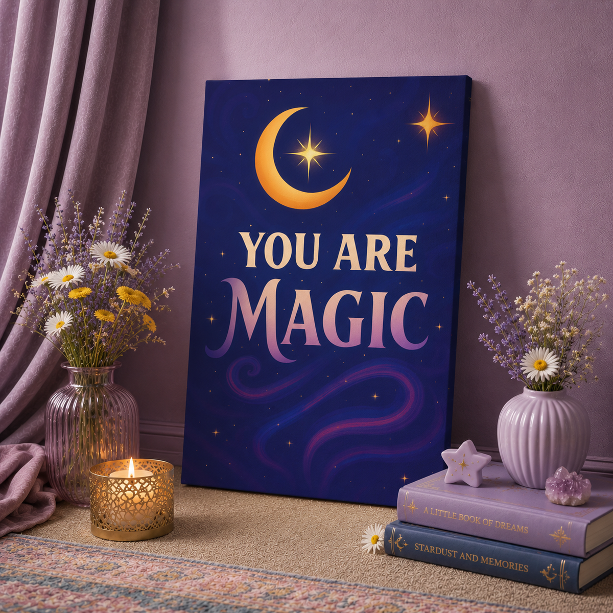 You Are Magic – Luminous Affirmation Canvas Wall Art