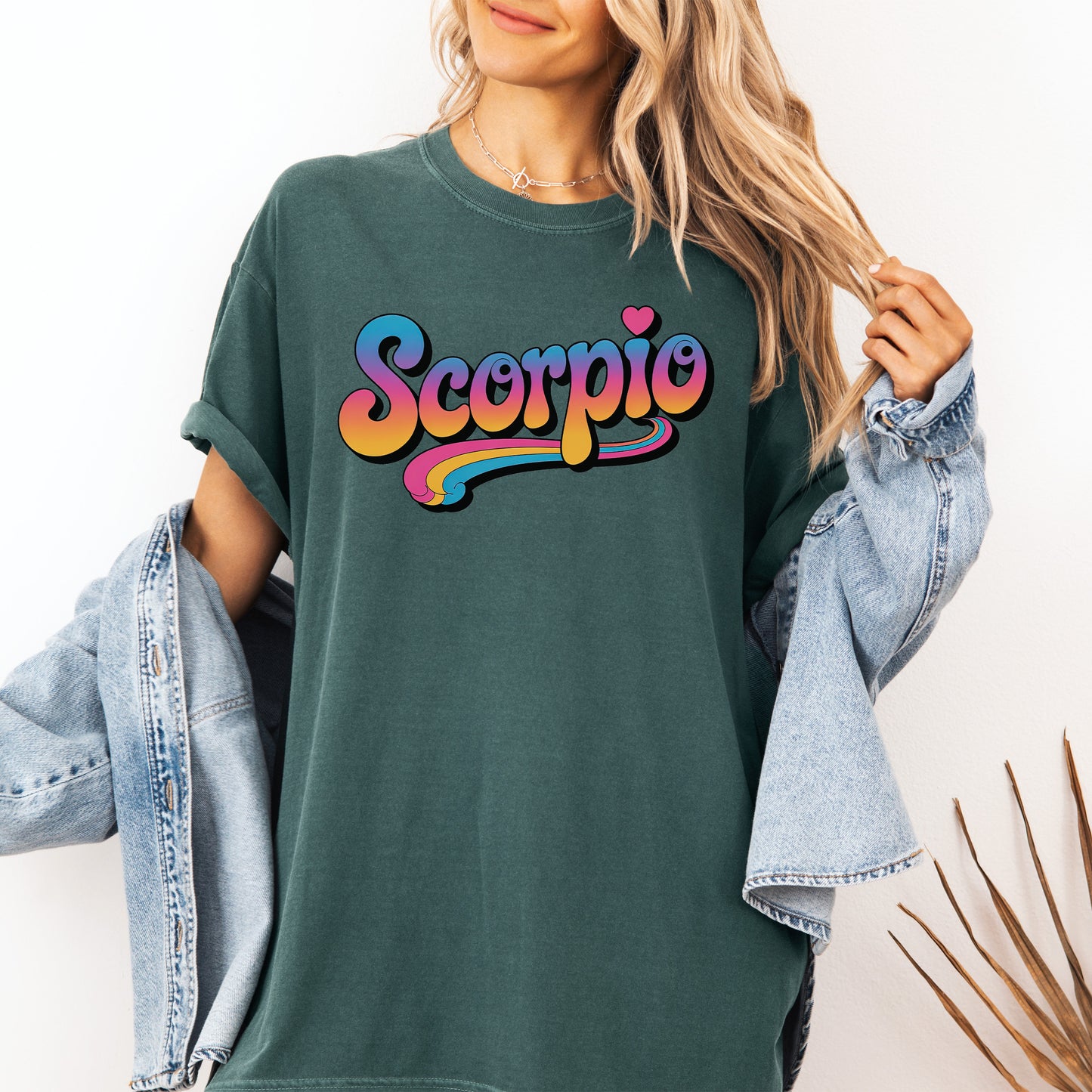 Scorpio Retro Groovy Tee – Multicolor Zodiac Shirt