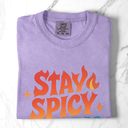 Stay Spicy Scorpio Tee – Colorful Zodiac Shirt
