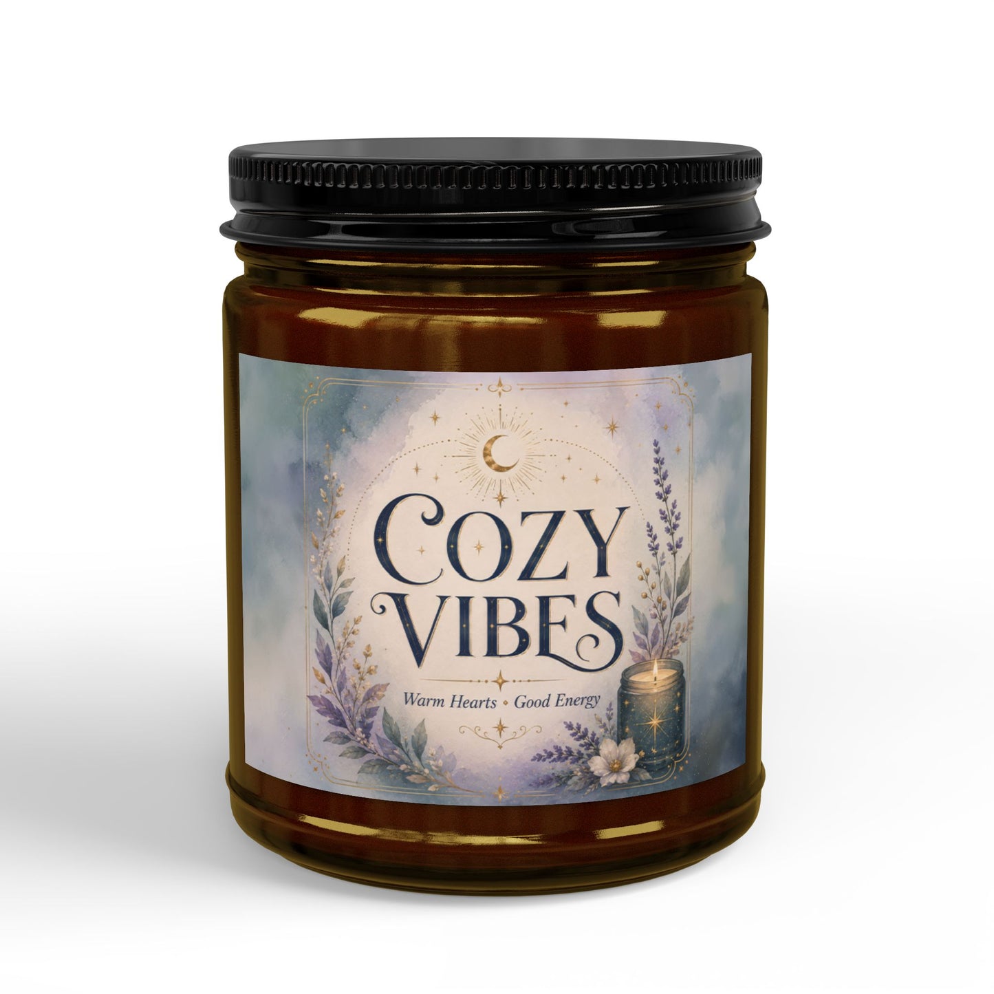 Cozy Vibes Whimsical Autumn Scented and Unscented Candle 4oz & 9oz