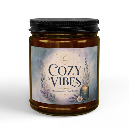 Cozy Vibes Whimsical Autumn Scented and Unscented Candle 4oz & 9oz