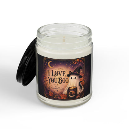 Halloween Cute Ghost Soy Candle I Love You Boo Scented Jar 4oz & 9oz